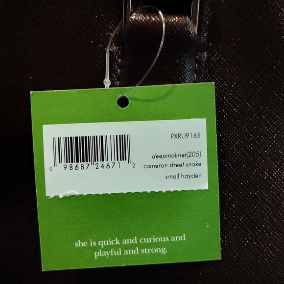 NWT KATE SPADE CAMERON STREET MULTICOLOR SNAKE EMBOSSED LEATHER CROSSBODY TOTE - Picture 15 of 15